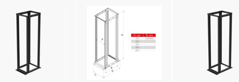 Открытая напольная регулируемая стойка: идеальное решение для серверного и телекоммуникационного оборудования